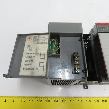 Allen-Bradley 1746-A13 SLC 500 13-Slot Chassis W/ 1746-P2 And 1746-IA16 Modules