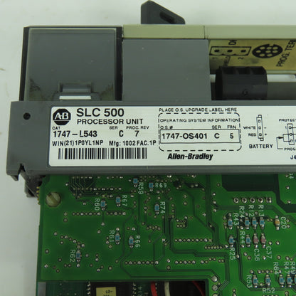 Allen-Bradley 1747-L543 SLC 5/04 CPU Processor Unit Series C Proc. Rev 7