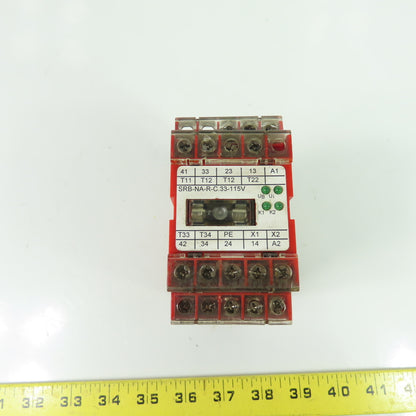Elan SRB-NA-R-C.33-115V Safety Relay 115VAC 230VAC/24VDC 4A