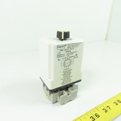 Dayton 6X155N Off-Delay Time Delay Relay 120VAC 2-300 Seconds