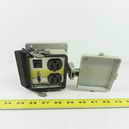 Mencom NEMA Type 4 Programming Port Interface 115VAC Dual Outlet D-Sub 9
