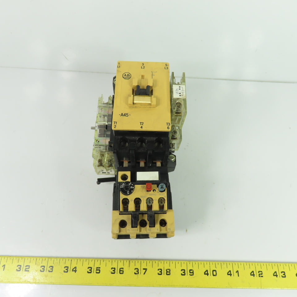 Allen-Bradley 100-A45N*3 IEC Contactor Starter W/ 193-CPC45 Overload Relay