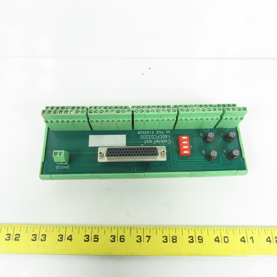 Modicon 140CFC03200 Cablefast C DI/O Terminal Block 50-Pin D-Sub