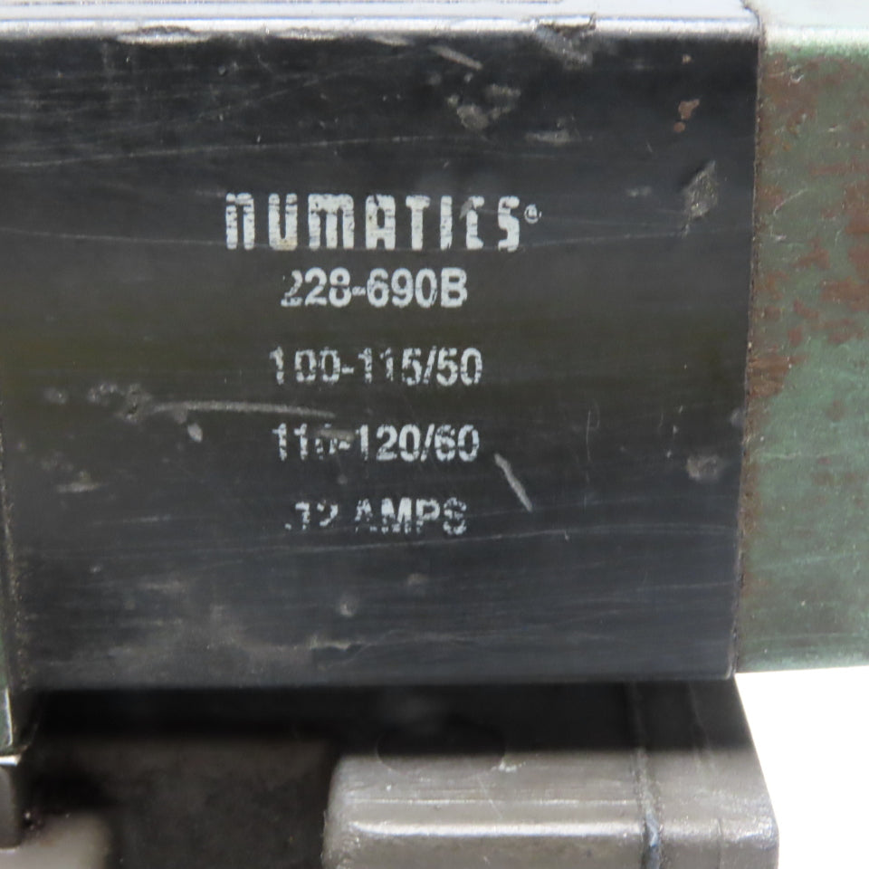 Numatics 153SA43AK Solenoid Pilot Operated Valve 150 PSIG 120V