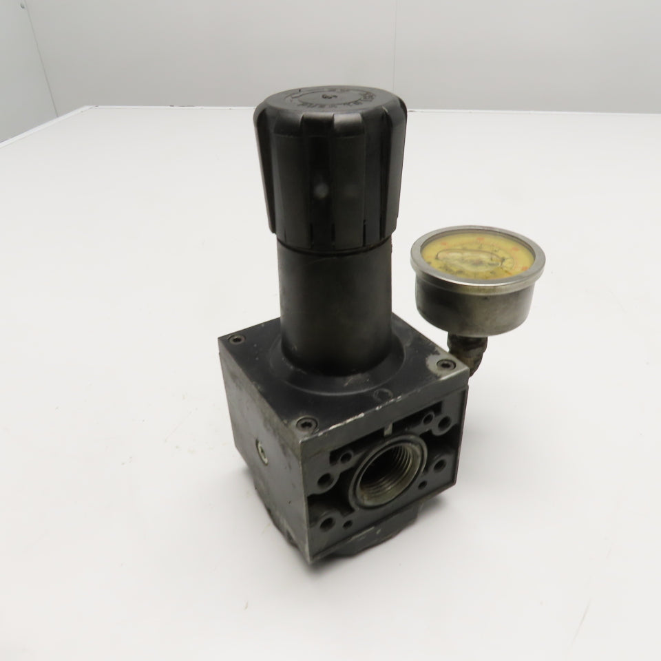 1" NPT Pneumatic Pressure Regulator with Gauge