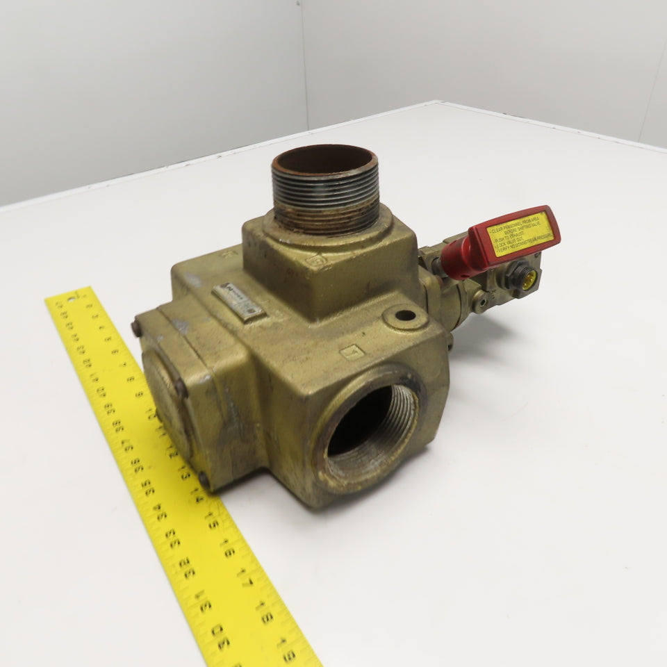 Ross 2773A9082 2-1/2" NPT 3-Way Solenoid Pilot Operated L-O-X Valve