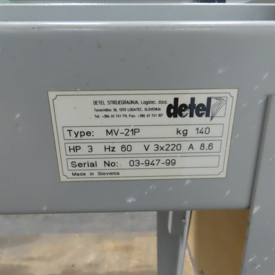 Detel MV-21P 3HP 21-Spindle Line Boring Drilling Machine 220V 3Ph