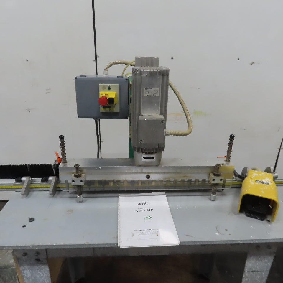 Detel MV-21P 3HP 21-Spindle Line Boring Drilling Machine 220V 3Ph