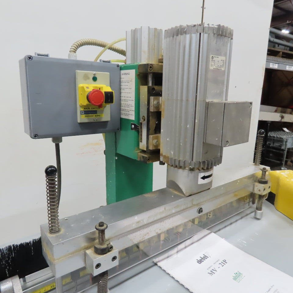 Detel MV-21P 3HP 21-Spindle Line Boring Drilling Machine 220V 3Ph