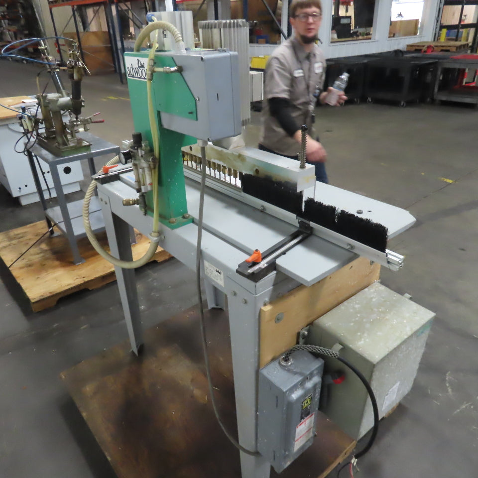 Detel MV-21P 3HP 21-Spindle Line Boring Drilling Machine 220V 3Ph