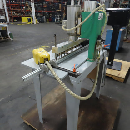 Detel MV-21P 3HP 21-Spindle Line Boring Drilling Machine 220V 3Ph