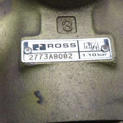 Ross 2773A8082 3 Way 1-1/2 NPT Pneumatic LOX Dump Valve 115V