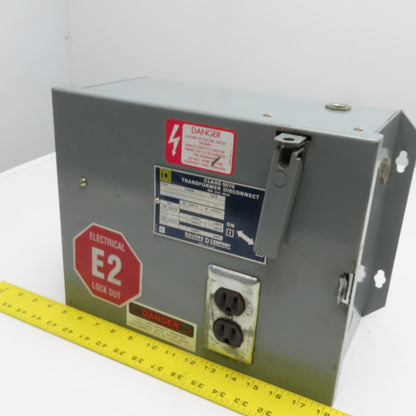 Square D SK5271U 1kVA Transformer Disconnect 240/480V Primary 120V Secondary