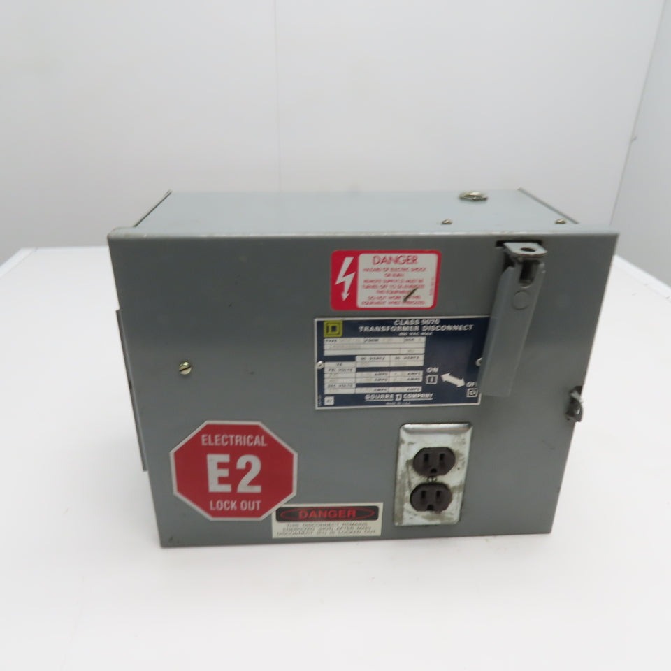 Square D SK5271U 1kVA Transformer Disconnect 240/480V Primary 120V Sec ...
