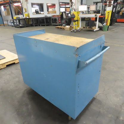 Industrial Rolling Workstation Cabinet W/ Drawer and Locking Storage 42"x24" Top