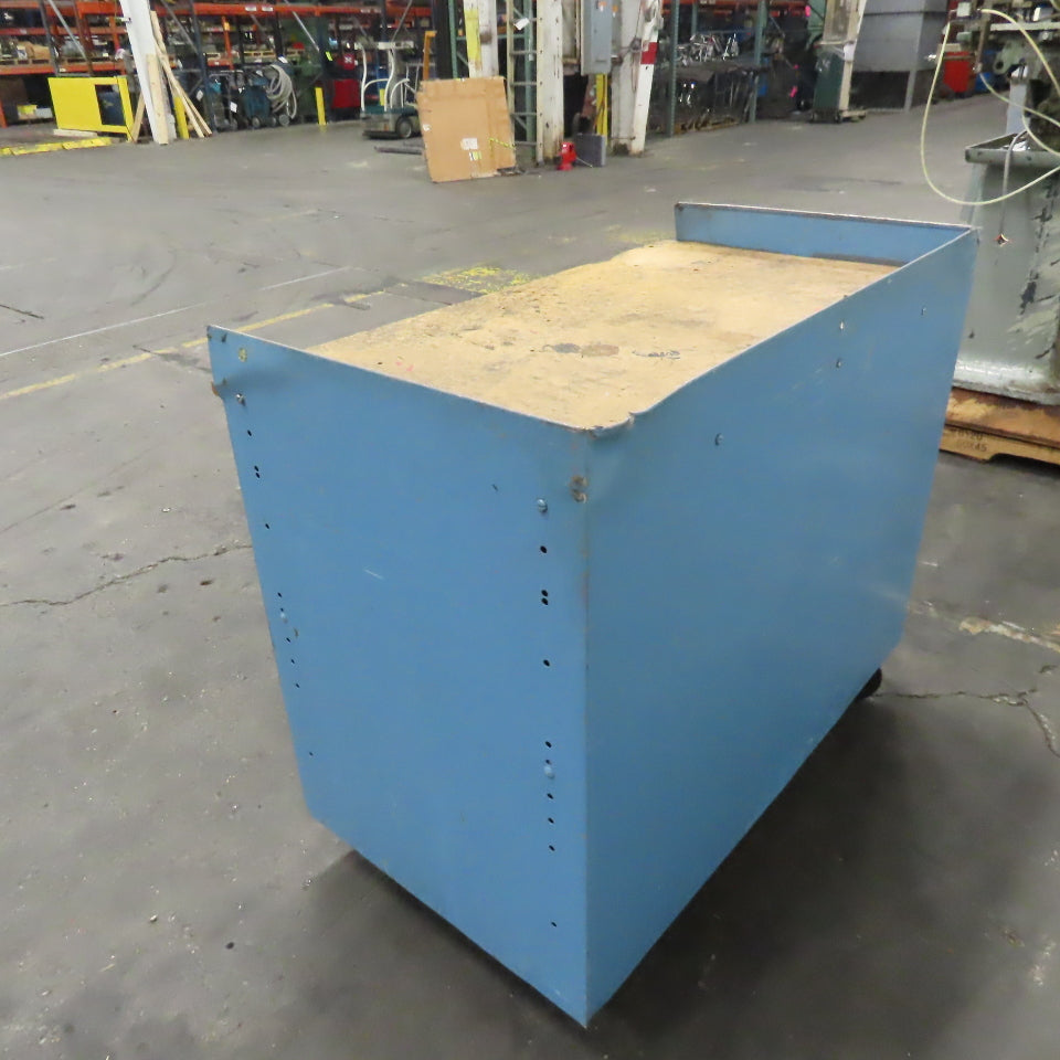 Industrial Rolling Workstation Cabinet W/ Drawer and Locking Storage 42"x24" Top
