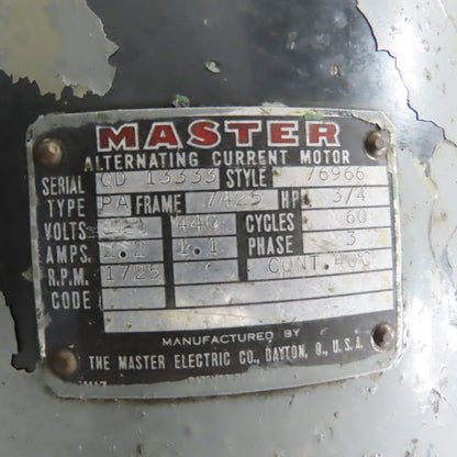 Burke Machine Tool Co. 126A 3/4HP Horizontal Production Mill 220/440V 3Ph Tested