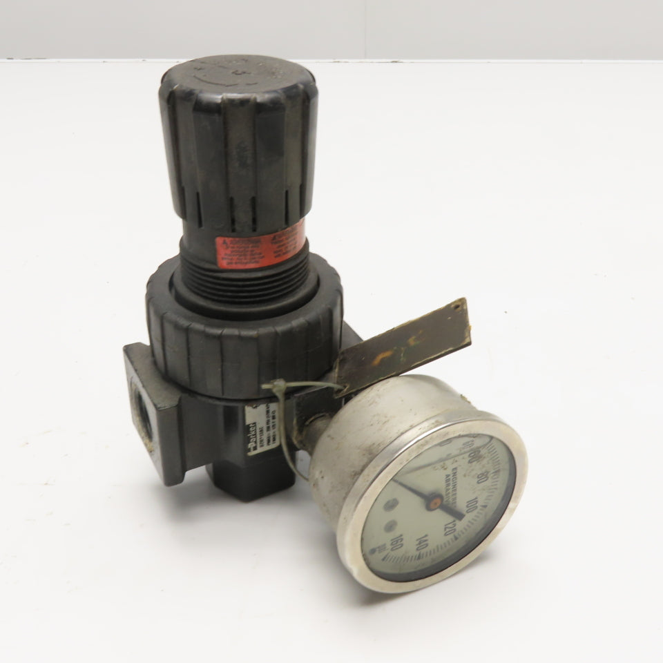 Parker 07R313AC 3/8" NPT Pneumatic Regulator 250 PSI Max with 160 PSI Gauge