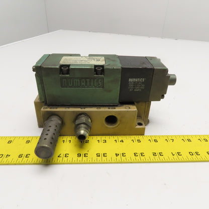 Numatics 554SA43AK000030 Solenoid Valve 150 PSI 120VAC 0.37A with Manifold Base