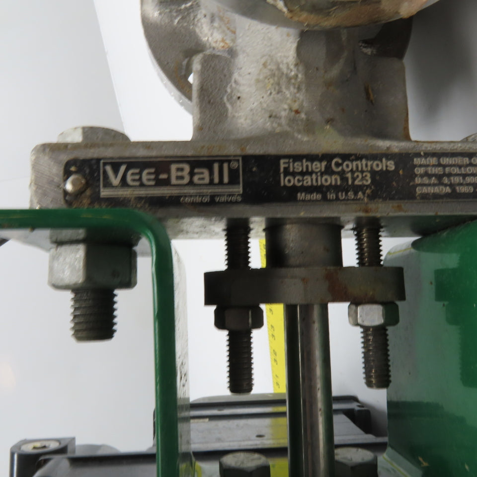 Fisher 1052 V150 Vee-Ball Pneumatic Control Valve 1" #150 1052 Actuator Modified