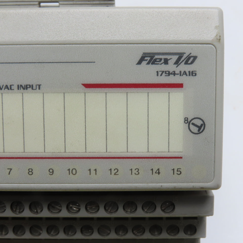Allen Bradley 1794-IA16 Flex I/O 120 VAC 16 Point Input Module W/ Terminal Base