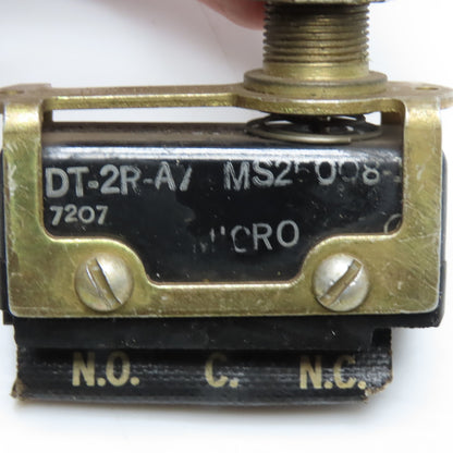 Micro Switch MS25008-1 DT-2R-A7 DPDT Roller Plunger Limit Switch 10A 125/250VAC