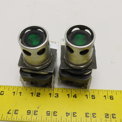 Allen-Bradley 800T-PA16 120V Illuminated Push Button Indicator Switch Lot Of 2