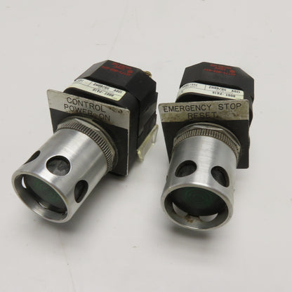 Allen-Bradley 800T-PA16 120V Illuminated Push Button Indicator Switch Lot Of 2