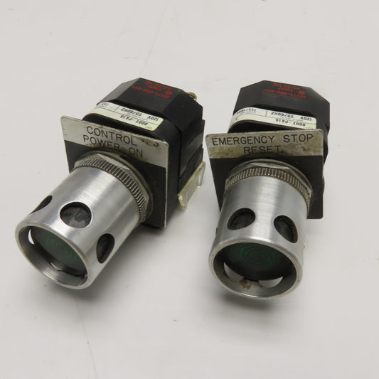 Allen-Bradley 800T-PA16 120V Illuminated Push Button Indicator Switch Lot Of 2