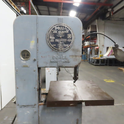 DoAll Model ML 16" Vertical Contour Band Saw With Job Selector 1HP 1Ph 115/230V