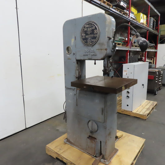 DoAll Model ML 16" Vertical Contour Band Saw With Job Selector 1HP 1Ph 115/230V