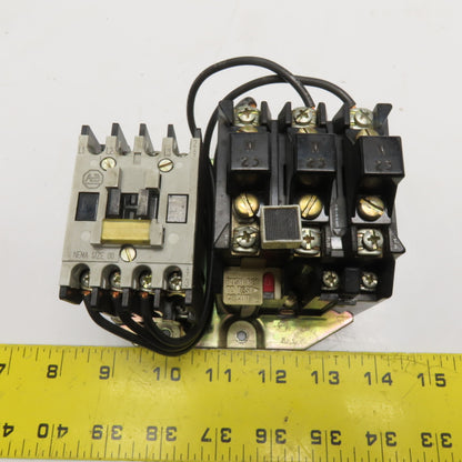 Allen Bradley 509-TOD Size 00 Motor Starter Overload 600VAC 2Hp Max W23 Heaters