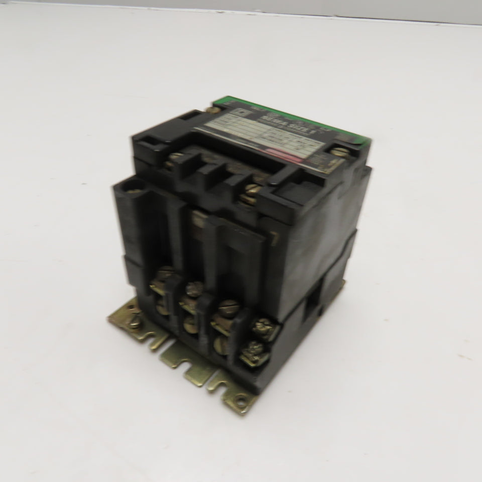 Square D 8736 SCO 8 NEMA Size 1 Magnetic Contactor 120V Coil 3-Pole 3Ph