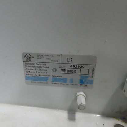 Rittal WM 8017.590 47" x 47" x 12" 2-Door Electrical Enclosure W/ Backplate