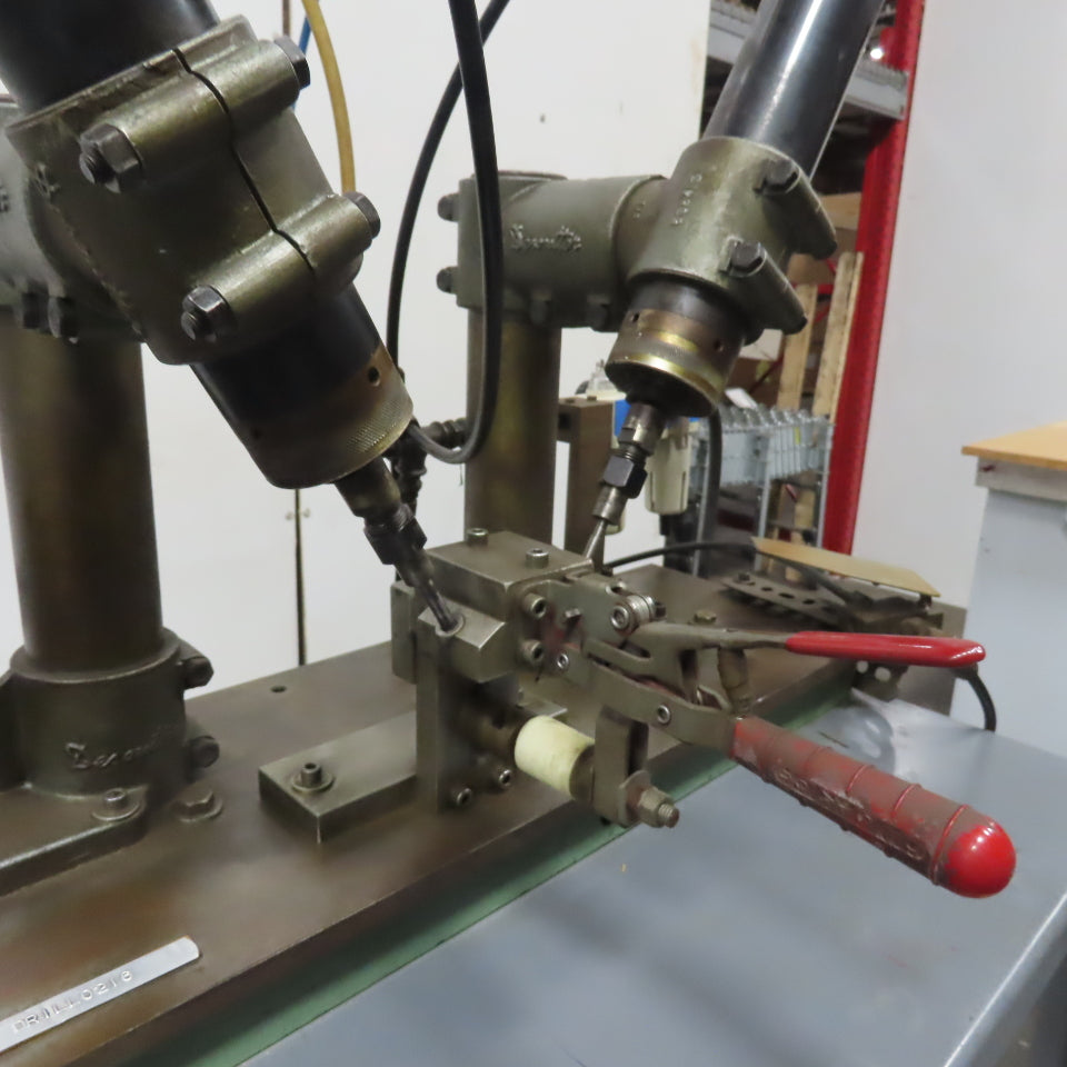 Desoutter A.F.D K Twin Head Pneumatic Automatic Feed Drill Station 5/16"Capacity