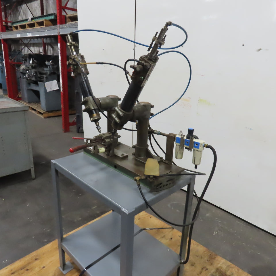 Desoutter A.F.D K Twin Head Pneumatic Automatic Feed Drill Station 5/16"Capacity