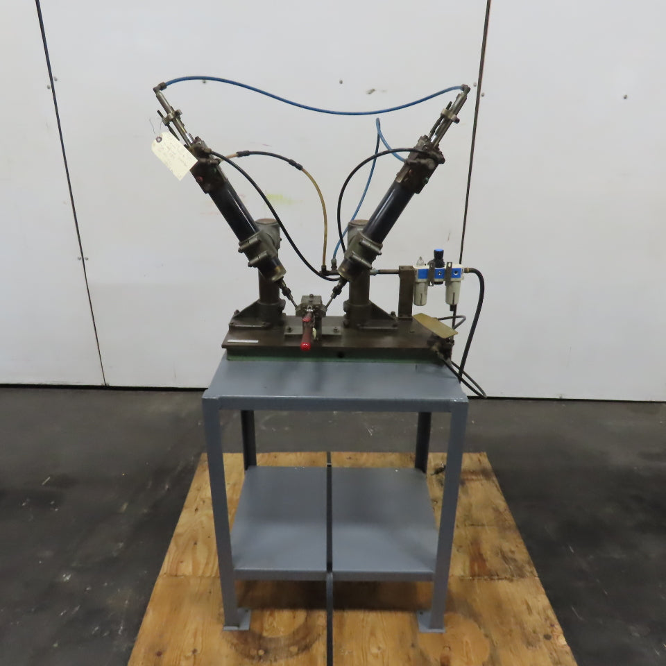Desoutter A.F.D K Twin Head Pneumatic Automatic Feed Drill Station 5/16"Capacity