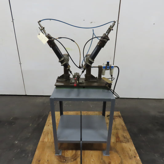 Desoutter A.F.D K Twin Head Pneumatic Automatic Feed Drill Station 5/16"Capacity