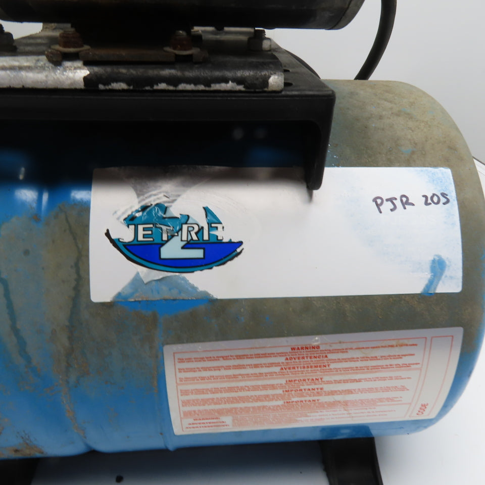 Procon Jet-Rite PJR-20S Rotary Vane Pump on Pressure Tank 230V 100GPH 2 Gallon