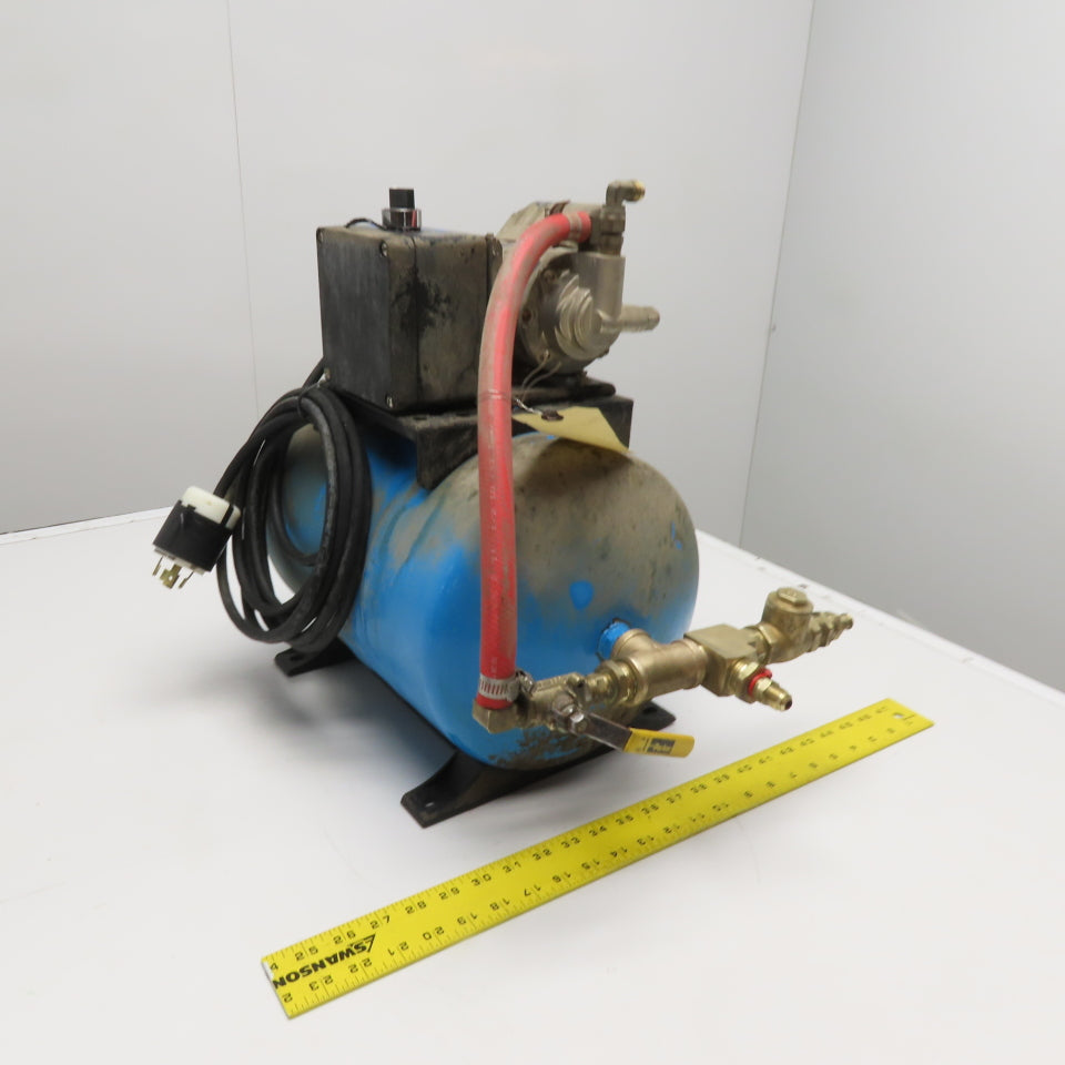Procon Jet-Rite PJR-20S Rotary Vane Pump on Pressure Tank 230V 100GPH 2 Gallon