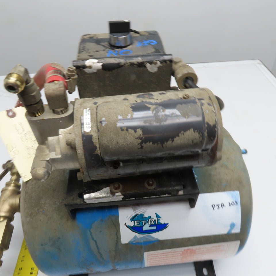 Procon Jet-Rite PJR-20S Rotary Vane Pump on Pressure Tank 230V 100GPH 2 Gallon