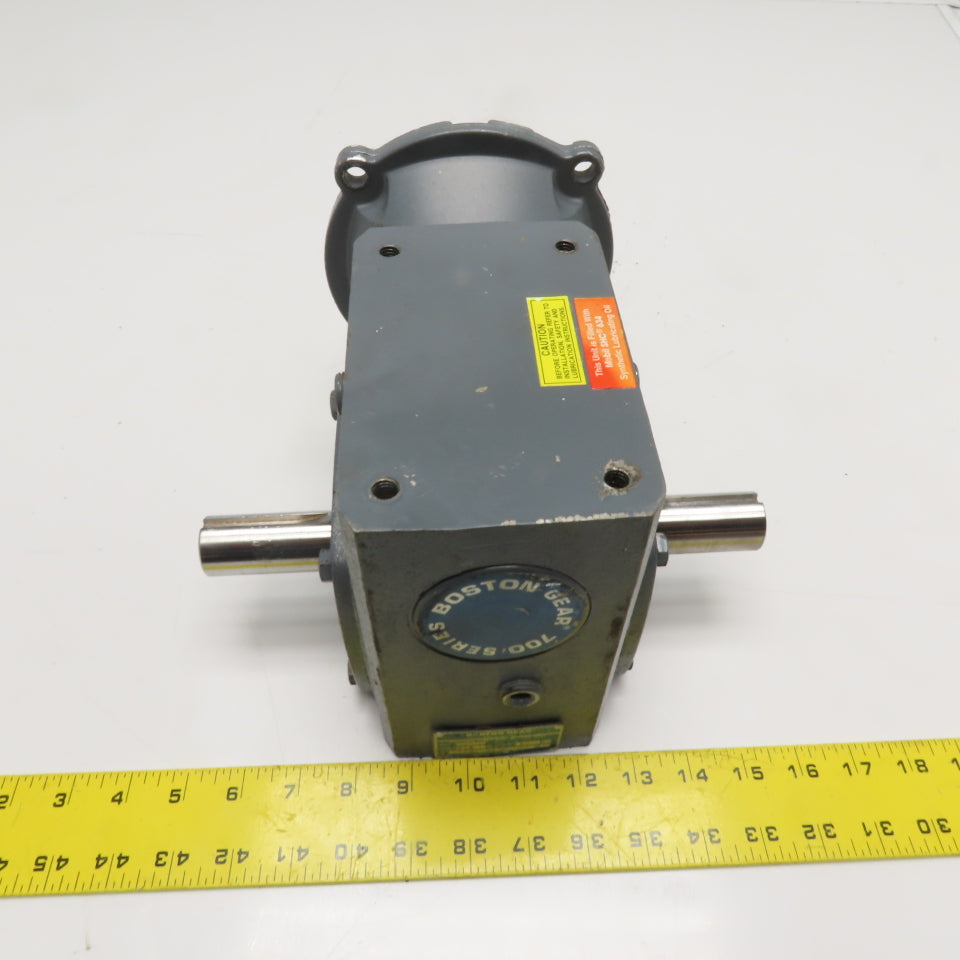 Boston Gear F72410SB7H Dual Output Right Angle Gear Box 10:1 Ratio 3HP 1750 RPM