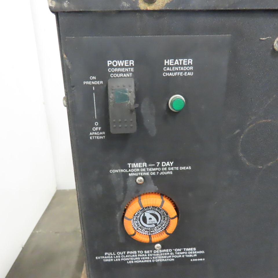 Industrial Fluid Heater Tank with 7-Day Timer 3Ph 480V 34"x 25"x 36"