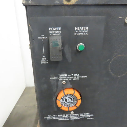 Industrial Fluid Heater Tank with 7-Day Timer 3Ph 480V 34"x 25"x 36"