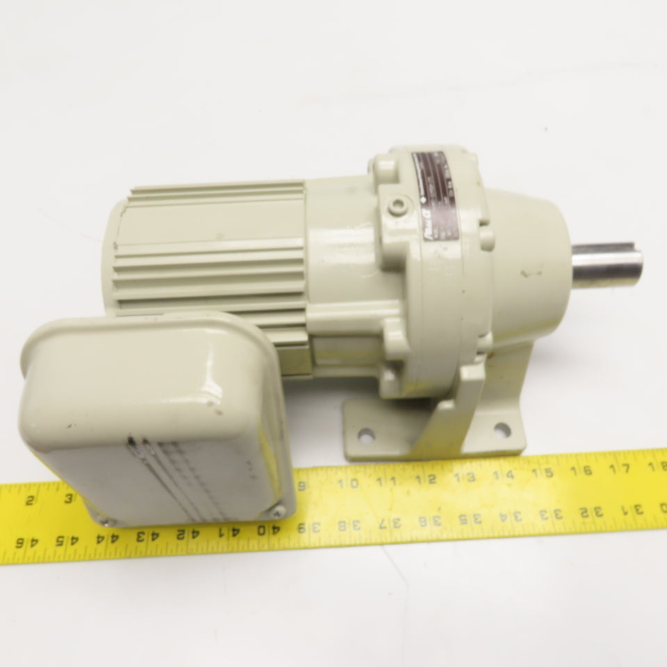 Sumitomo CNHMO1-E095DR-215 1/8HP Gear Motor 215:1 Ratio 208V 3Ph 7.9RPM Output