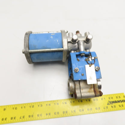 Jamesbury 4A 3600 MT1 1" 316SS Ball Valve with ST 50E Pneumatic Actuator