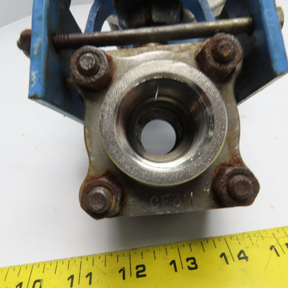 Jamesbury 4A 3600 MT1 1" 316SS Ball Valve with ST 50E Pneumatic Actuator