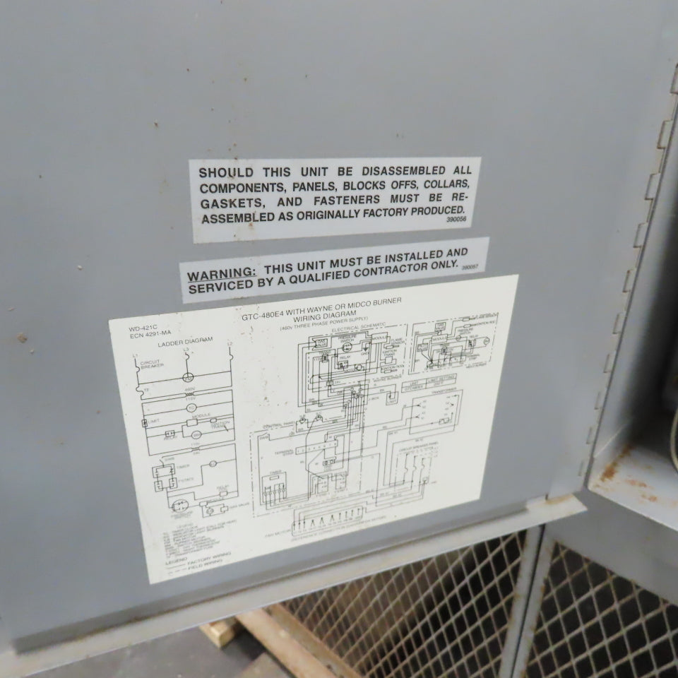 Thermo-Cycler GTC480CMD Industrial Natural Gas Unit Heater 550,000 BTU 208V 3Ph