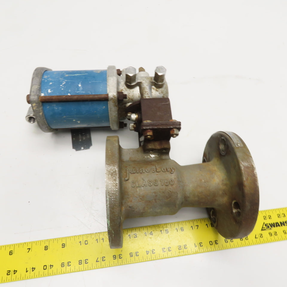 Jamesbury 5150 313600TT 2" 150# Flanged Valve with ST 50E Pneumatic Actuator