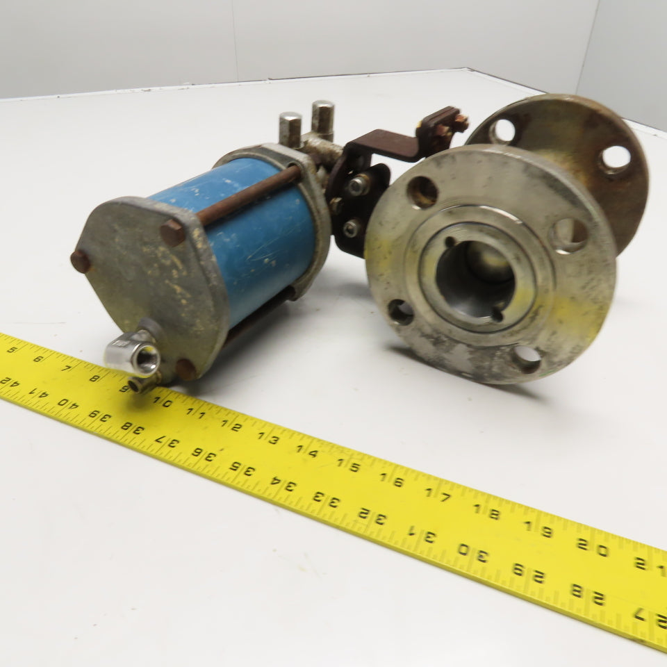 Jamesbury 5150 313600TT 2" 150# Flanged Valve with ST 50E Pneumatic Actuator